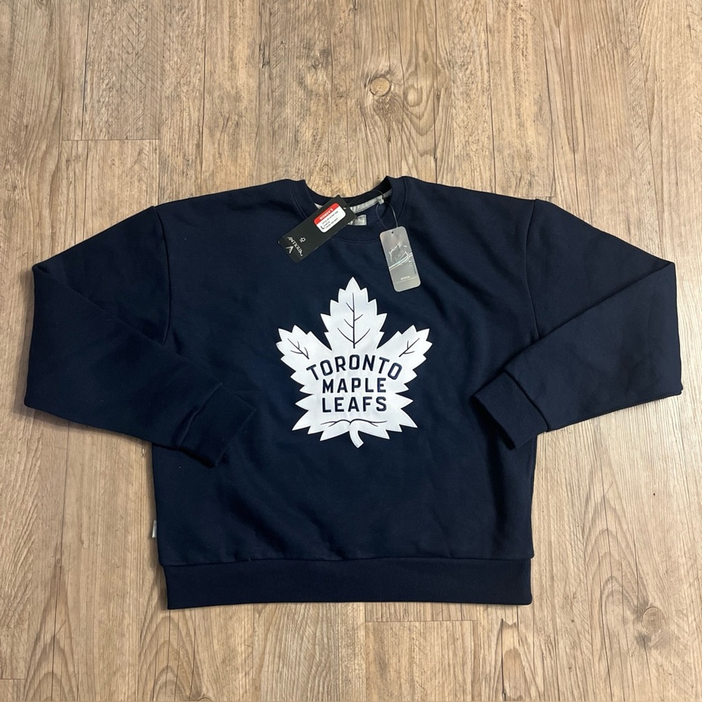 NWT Antigua Toronto Maple Leafs Women's Crewneck Sweatshirt Blue Size L